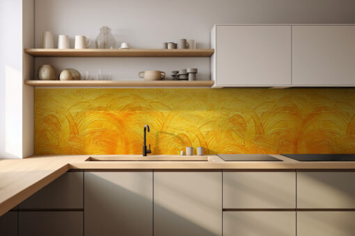 Küchenrückwand "Golden"