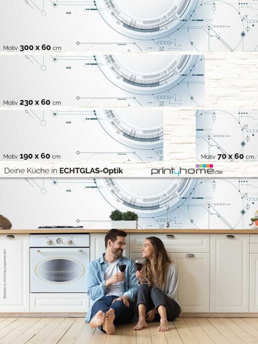 Küchenrückwand "Platinenplan" – Bild 5