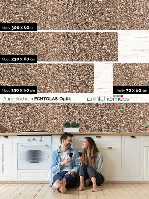 Küchenrückwand "Bunter Kies" – Bild 4