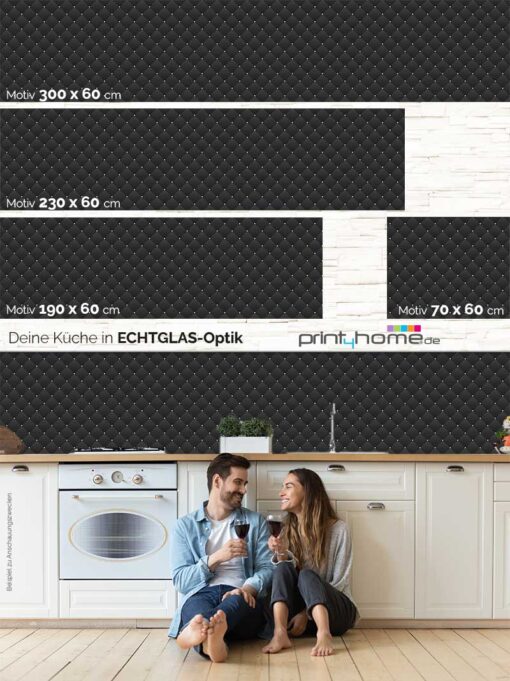 Küchenrückwand "Polster grau" – Bild 5
