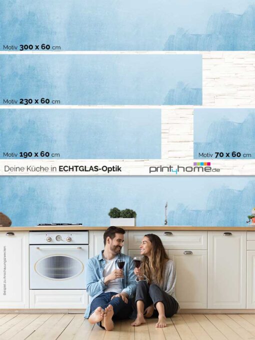 Küchenrückwand "Blue Back" – Bild 5
