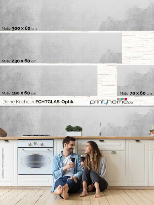 Küchenrückwand "Grey Back" – Bild 5