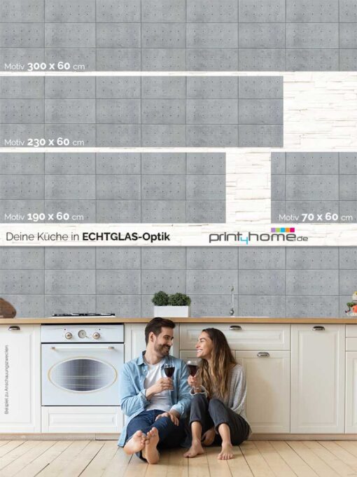 Küchenrückwand "Betonlochplatten" – Bild 5
