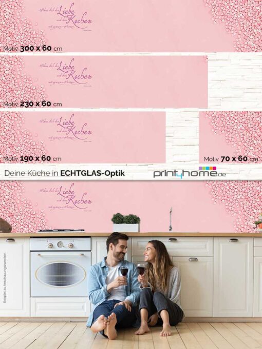 Küchenrückwand "Widme dich der Liebe …" – Bild 5