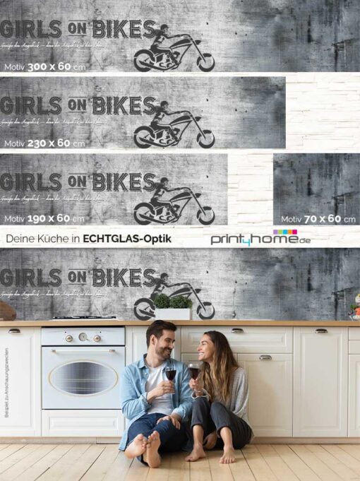Küchenrückwand "Girls On Bikes" – Bild 5