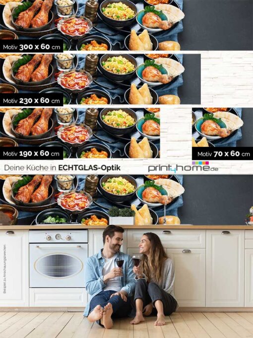 Küchenrückwand "Tapas auf Schiefer" – Bild 4