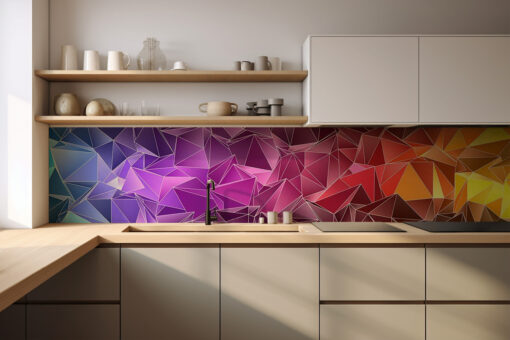 Küchenrückwand "Bunte Dreiecke"