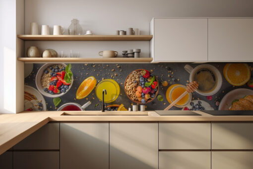 Küchenrückwand "Frühstückstisch"