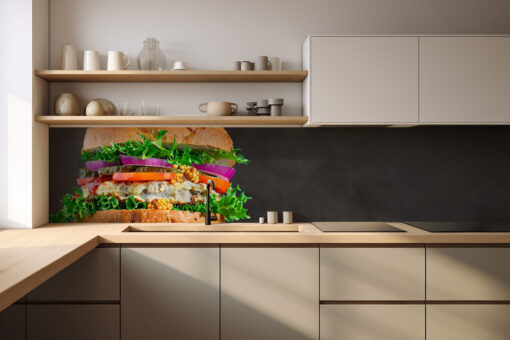 Küchenrückwand "Hamburgertafel"