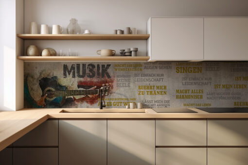Küchenrückwand "Musik"