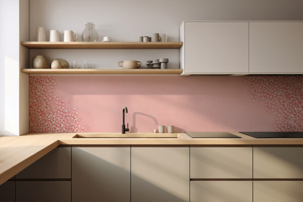 Küchenrückwand "Rosa Herzen"