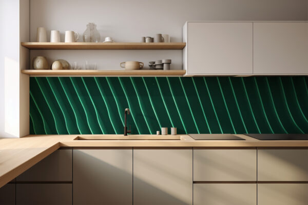 Küchenrückwand "Streifenplatten"