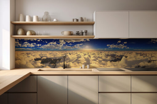 Küchenrückwand „Über den Wolken“