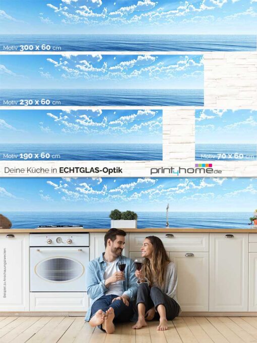 Küchenrückwand "Meer und himmelblau" – Bild 5