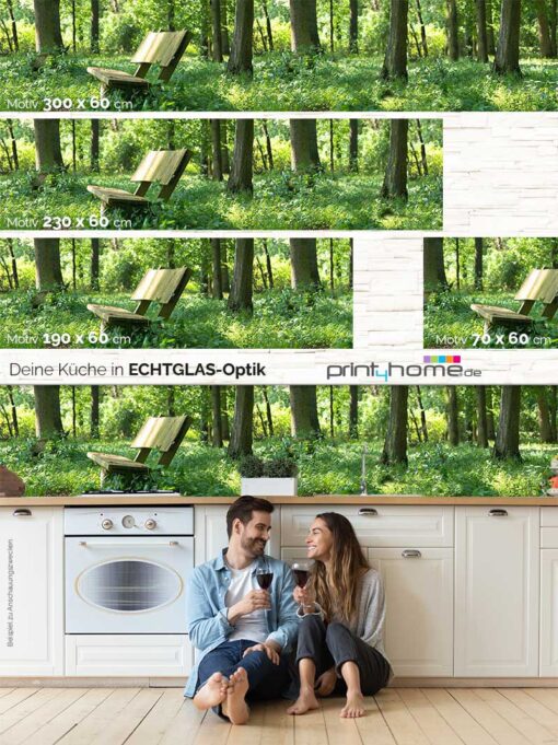 Motiv "Bank im Wald" – Bild 5