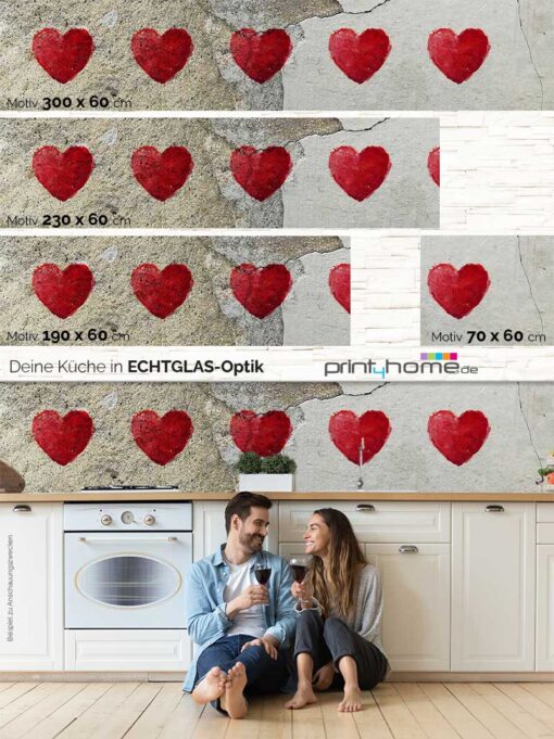 Motiv "Herzen auf Putz" – Bild 5