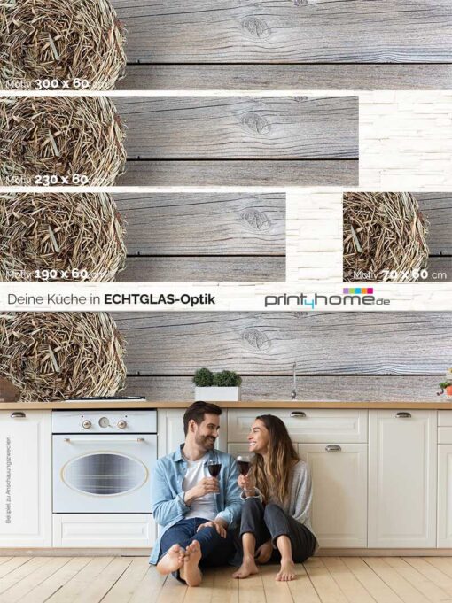 Motiv "Holzbrett mit Vogelnest" – Bild 5