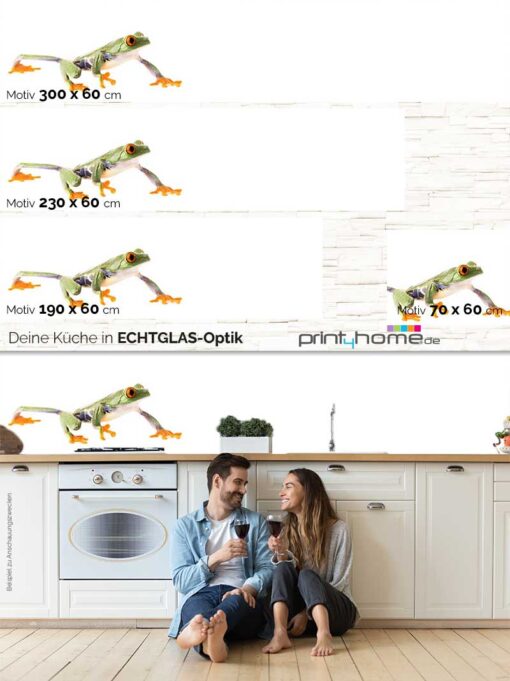 Motiv "Frosch auf Weiß" – Bild 5