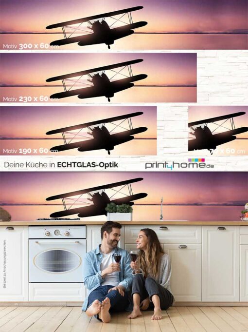 Motiv "Doppeldecker am rosa Himmel" – Bild 5