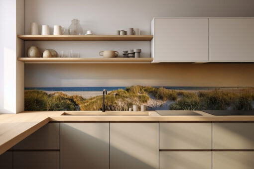 Küchenrückwand "Dünen in orange"