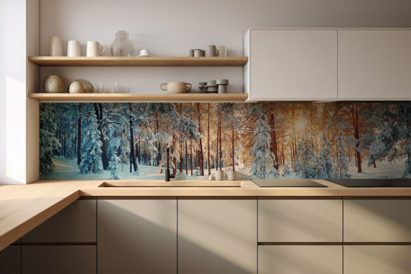 Motiv "Wald im Schnee"