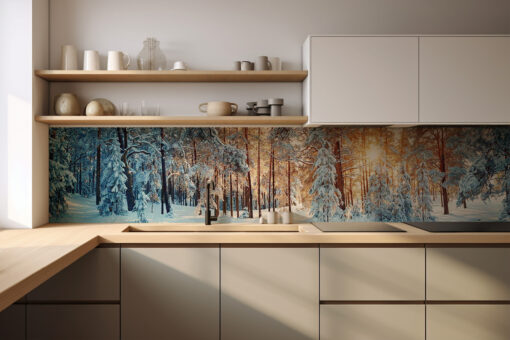 Motiv "Wald im Schnee"