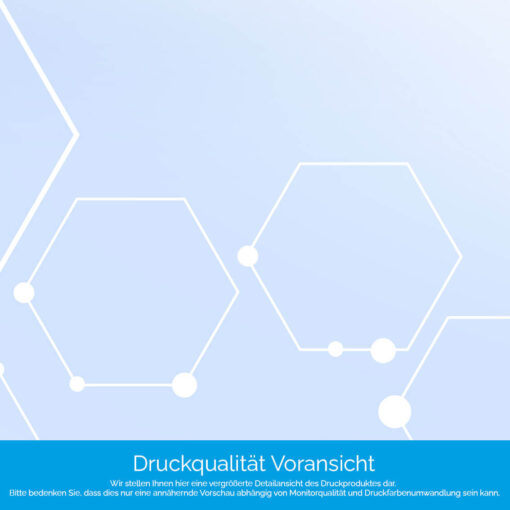 Küchenrückwand "Sechsecke auf Hellblau" – Bild 4