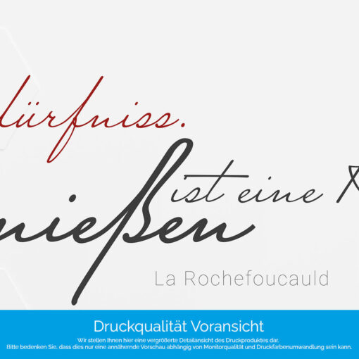 Küchenrückwand "Essen ist ein Bedürfniss …" – Bild 4