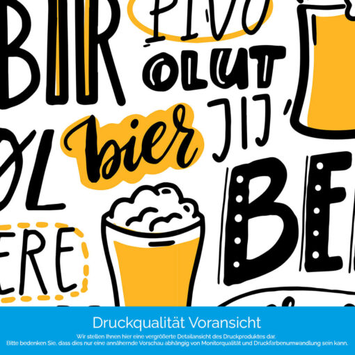 Küchenrückwand "Bier-Beer-Birra" – Bild 4