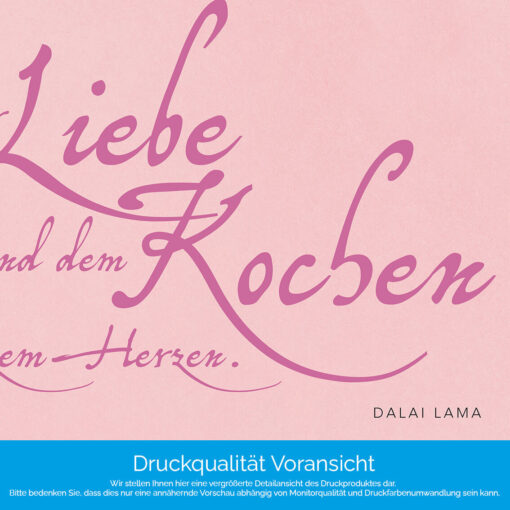 Küchenrückwand "Widme dich der Liebe …" – Bild 4