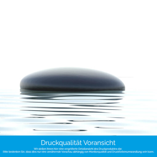 Küchenrückwand "Wassersteine auf weiss" – Bild 4