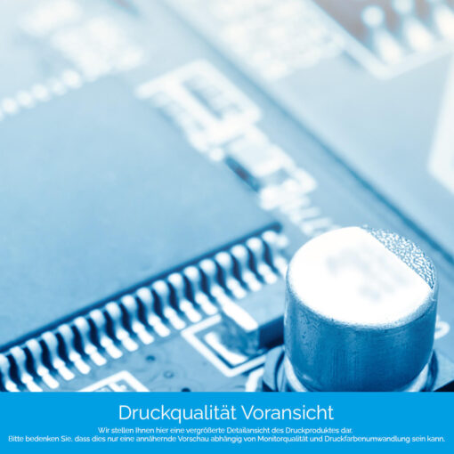 Küchenrückwand "Blaue Platine" – Bild 4