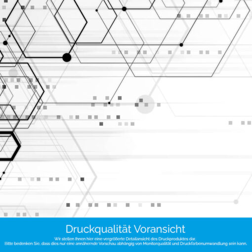 Motiv "Sechsecke auf weiß" – Bild 4