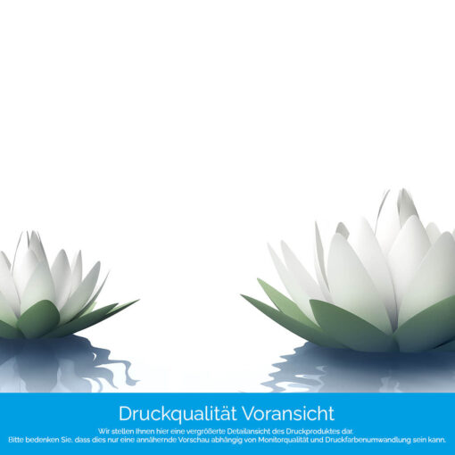 Motiv "Seerosengrafik weiß" – Bild 4