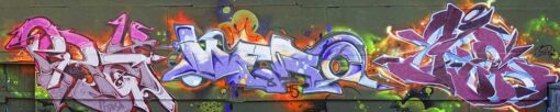 Küchenrückwand "Graffiti On Green" – Bild 3
