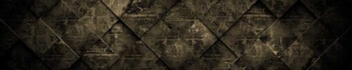 Küchenrückwand "Metallrauten in gelbem Licht" – Bild 3